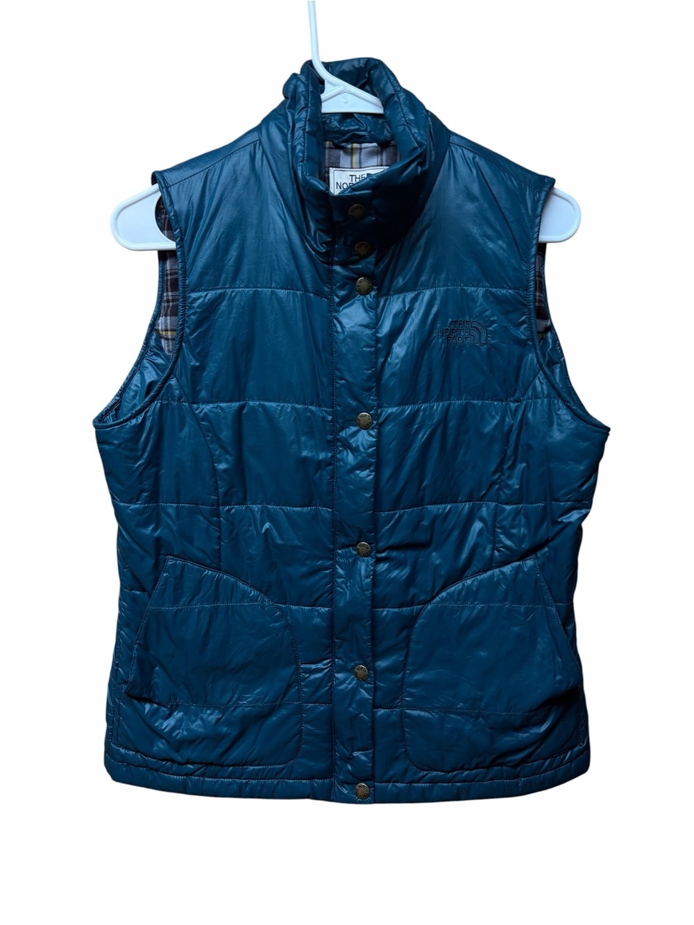 The North Face Women's Teal Quilted Puffer Vest